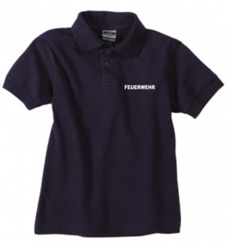 Polo-Shirt mit Brust und Rückendruck z.B. "FEUERWEHR"