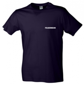 T-Shirt mit Brust und Rückenstick z.B. "FEUERWEHR"